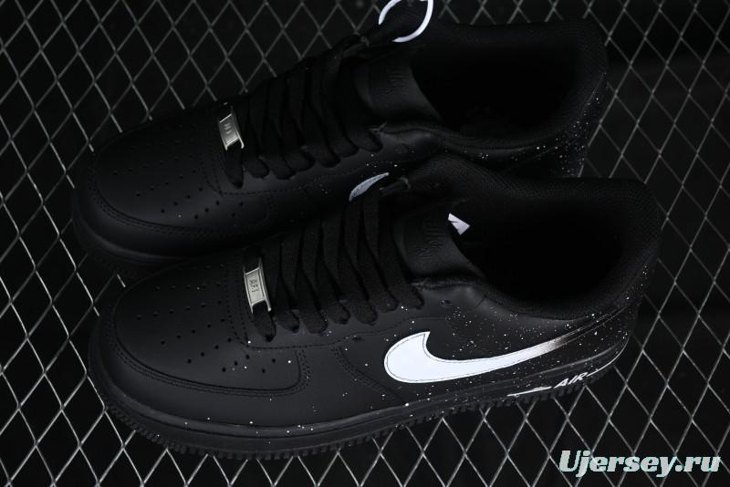 Nike Air Force 1 '07 Low Casual Sneakers with Black Splatter Design - ZH0316-046