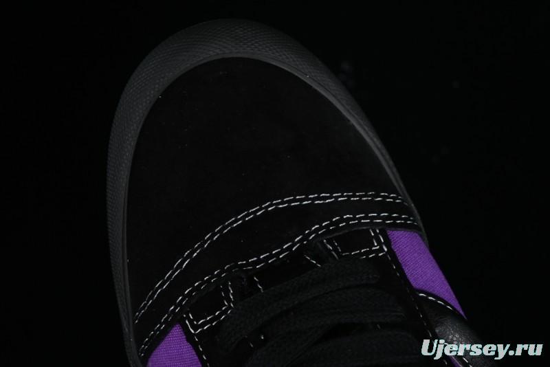 Vans Classics Knu Skool Black Purple Slip-On Shoes - VN0009QCSWE