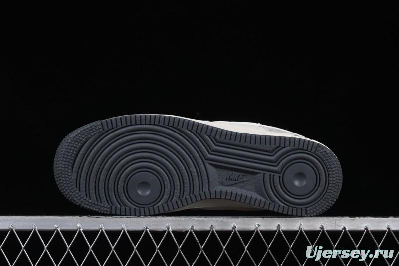 Nike Air Force 1 '07 Low Gucci Collaboration Smoke Gray Drawstring Casual Sneakers - SJ1198-105