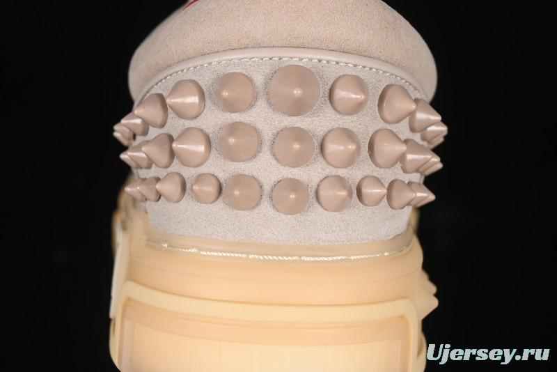 Christian Louboutin Funnyto Flat Comfortable Fashion Low Top Sneakers in Taupe - X.D4