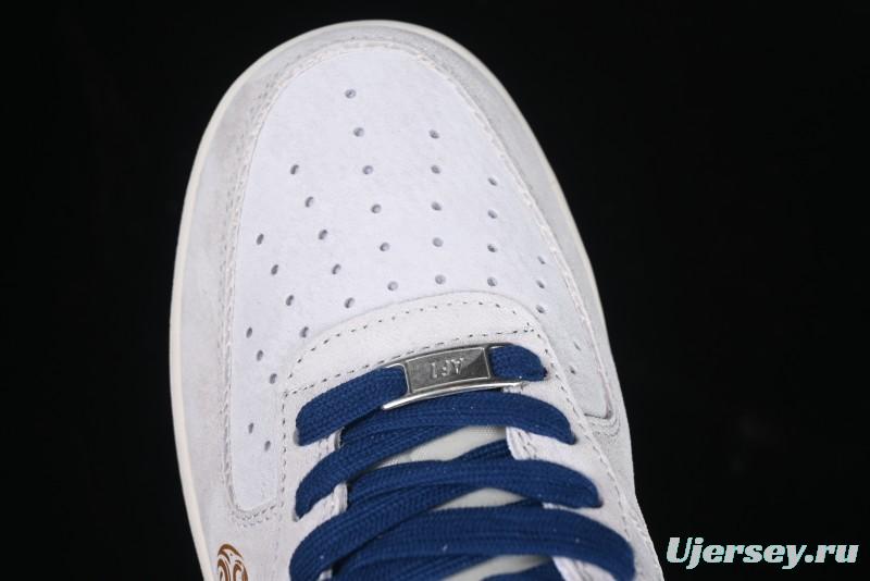 Nike Air Force 1 '07 Low Year of the Snake Limited Edition Grey Blue Red Pig Leather Low-Top Casual Sneakers - XZ2025-666