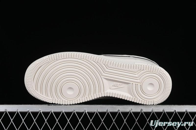 Nike Air Force 1 '07 Low Classic Black Mini Swoosh Starry Sky Casual Sneakers - MJ0319-021