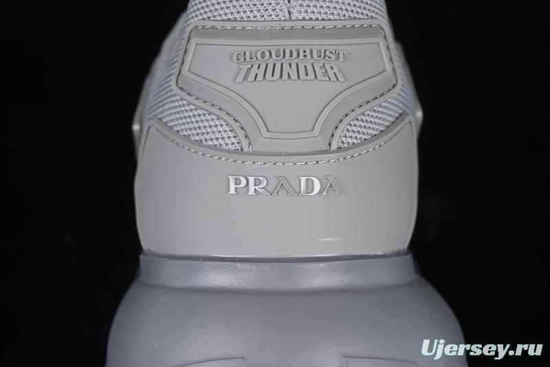 Prada Cloudbust Air Thunder Lifestyle Low-Top Sneakers with Anti-Slip and Wear-Resistant Design - 2EG293