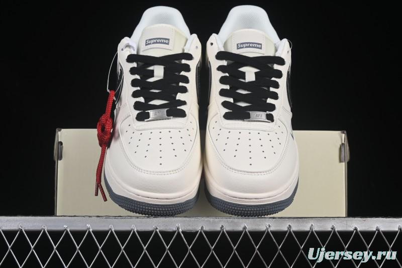 Nike Air Force 1 '07 Low Supreme Collaboration Two-Tone Beige Low-Top Casual Sneakers - XZ6188-362