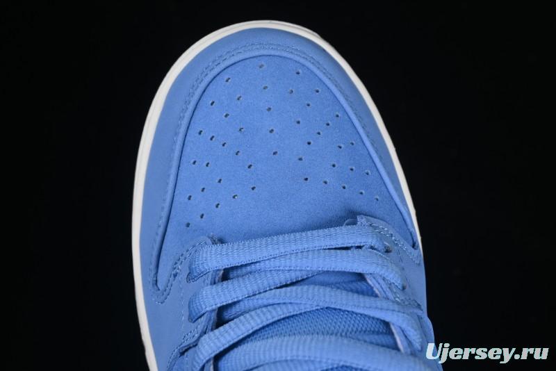 Nike SB Dunk Low Pro ISO Skateboarding Shoes in University Blue with White Swoosh - FJ1674-401