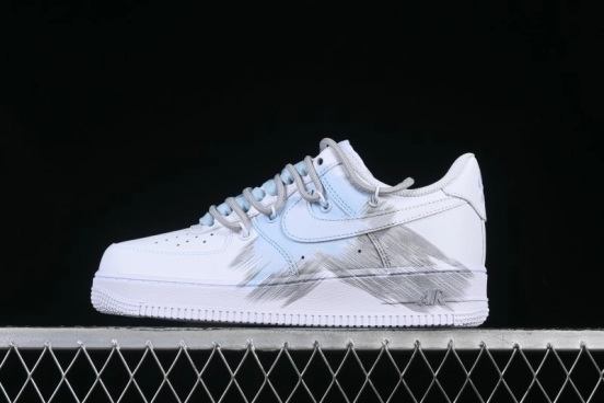 Nike Air Force 1 '07 Low Blue Storm Casual Sneakers - YY2024-626