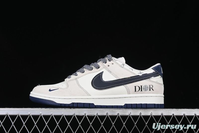 Nike SB Dunk Low Dior x Stone Island Triple Collaboration Anniversary High-End Custom Sneakers - DJ2024-085