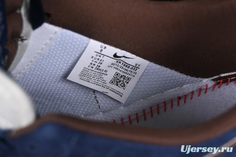 Nike Air Force 1'07 Low The North Face Collaboration - Steel Blue Low-Top Casual Sneakers - KK1988-032