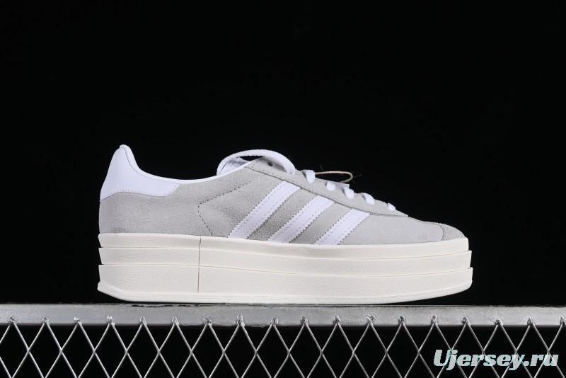Adidas Originals Gazelle Bold HQ6893 Low-Top Sneakers with Thick Sole for Casual Wear, Slip-Resistant and Durable