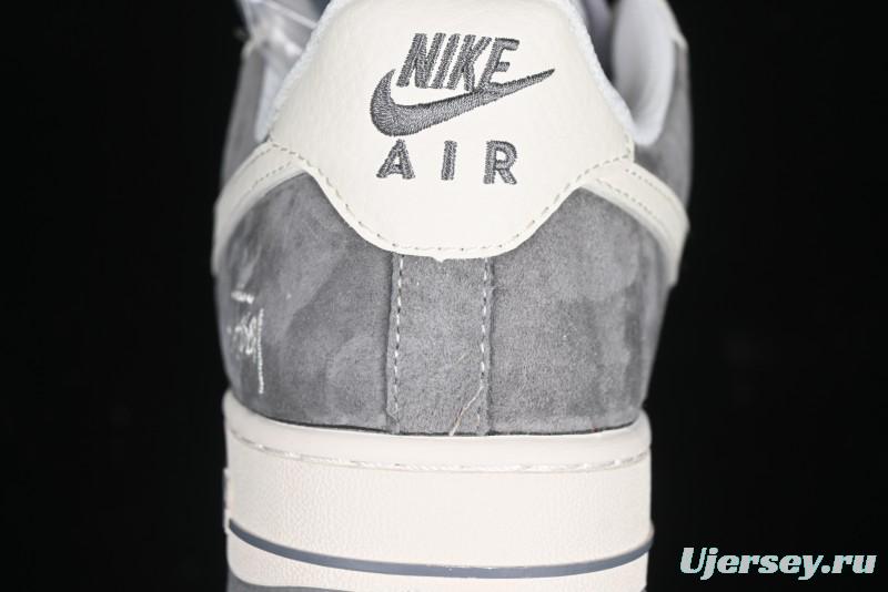 Nike Air Force 1 '07 Low Stussy Minimalist Grey Low-Top Casual Sneakers - XZ6188-672