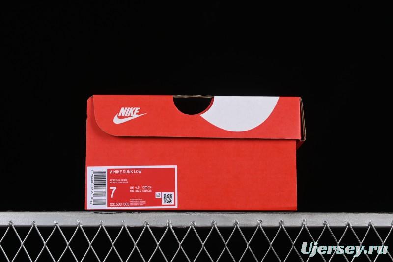 Nike Dunk Low SB Casual Sneakers in Strawberry Bear Colorway - DD1503-603