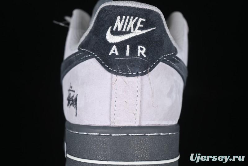 Nike Air Force 1 '07 Low Stussy Collaboration Beige Grey Jade Sole Low-Top Casual Sneakers - XZ6188-196