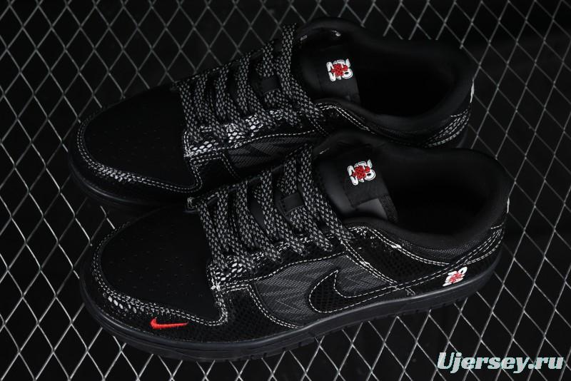 Nike SB Dunk Low Year of the Snake Limited Edition - Black Snake Anniversary High-End Custom Low-Top Casual Sneakers - CH8311-233