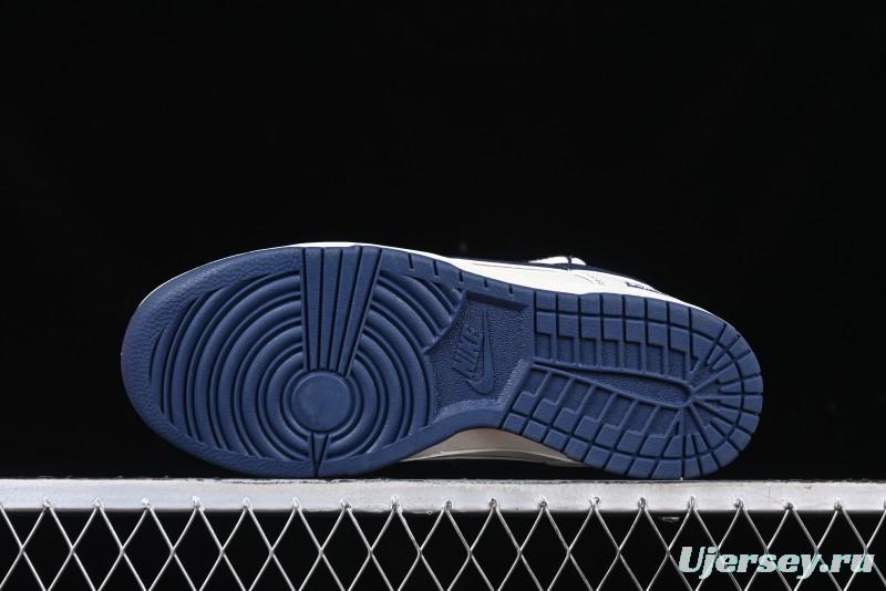 Nike SB Dunk Low Supreme Collaboration - Light Blue Mini Swoosh Anniversary Customized Low-Top Casual Skate Shoes - XX2025-568