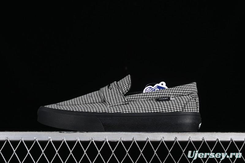 Vans Demons Style 53 Black White Retro Houndstooth Loafers - VN000CQPYER
