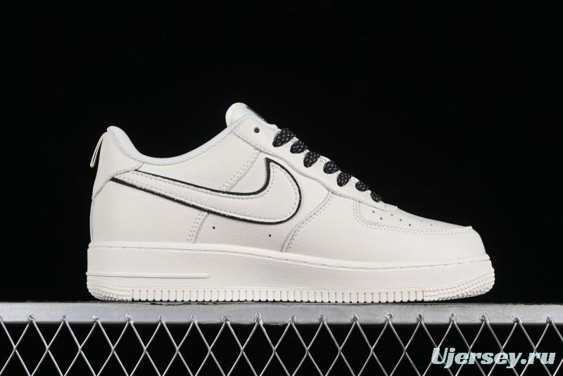 Nike Air Force 1 '07 Low Classic Black Mini Swoosh Starry Sky Casual Sneakers - MJ0319-021