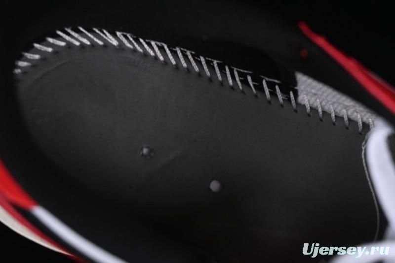 Nike Air Jordan 1 Low AJ1 White Red Black Hook Casual Sneakers - HQ6998-600