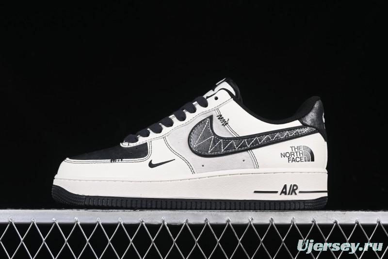 Nike Air Force 1'07 Low The North Face Collaboration Patent Leather Black Stitch Low-Top Casual Sneakers - DM6688-005