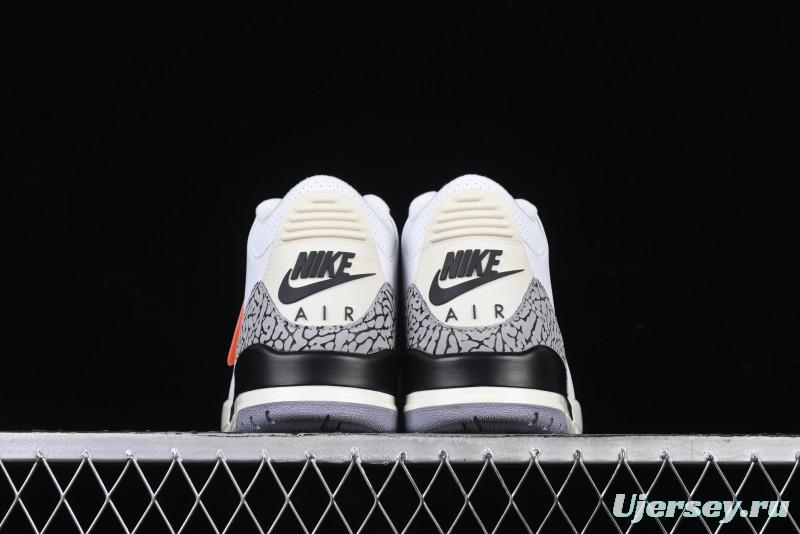 Nike Air Jordan 3 Retro White Cement Reimagined Basketball Shoes - DN3707-100