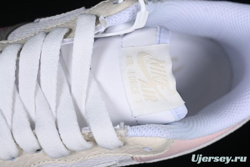 Nike Air Force 1 '07 Low Leopard Print Skeleton Custom Casual Sneakers - TY0103-222