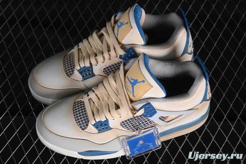 Nike Air Jordan 4 Retro Basketball Shoes Blastoise Collaboration - 308797-105