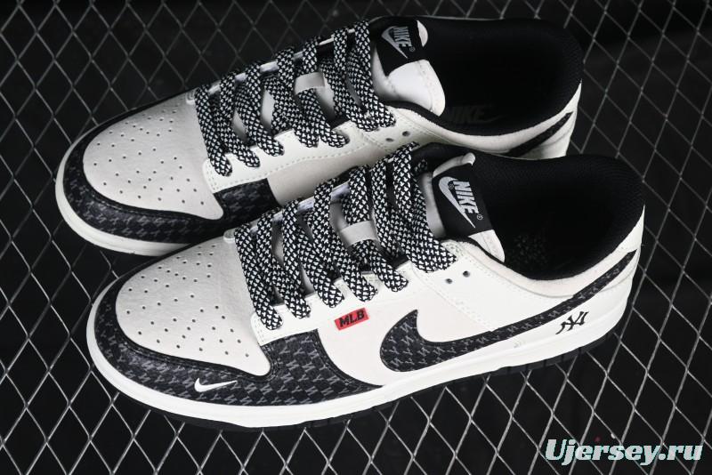 Nike SB Dunk Low MLB Collaboration Letter Patch Anniversary Custom Low-Top Casual Skate Shoes - DJ2024-121
