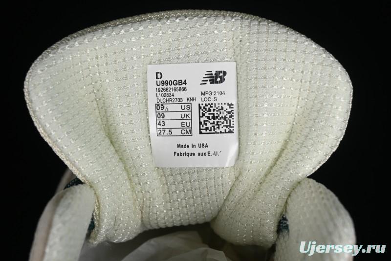 New Balance 990 Series Premium Made in USA Retro Casual Running Shoes - U990GB4