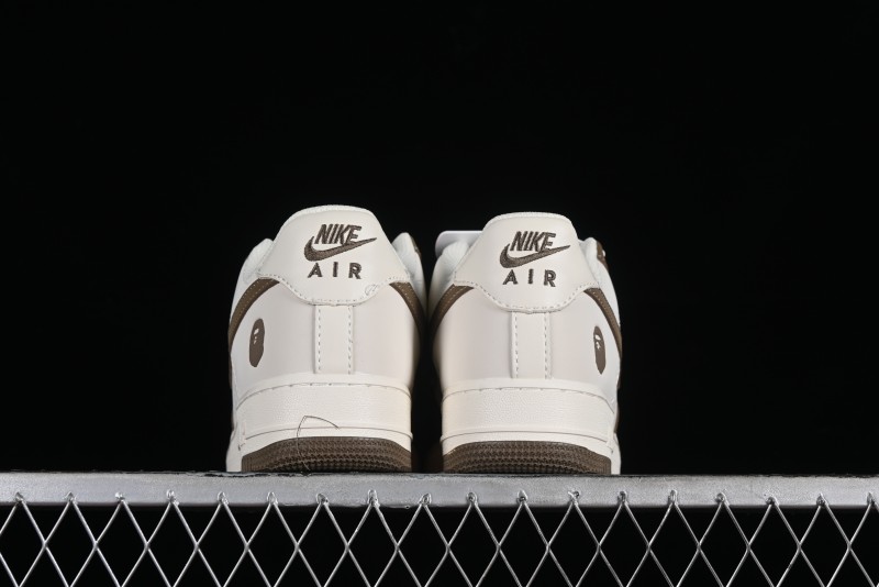Nike Air Force 1 '07 Low BAPE Collaboration - Light Green Pigskin Low-Top Casual Sneakers - BA8806-225