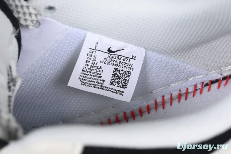 Nike Air Force 1 '07 Low Stussy Collaboration - Black White Casual Sneakers - XZ6188-671