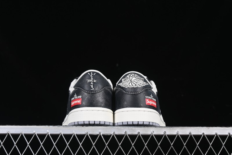 Nike Travis Scott x Fragment Design x Air Jordan 1 Low OG SP AJ1 Retro Sneakers - DM7866-050