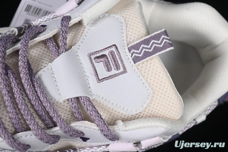 Fila Fusion Retro Mars Running Shoes with Lace-Up Design and Cushioned Sole - F12W432101FGO