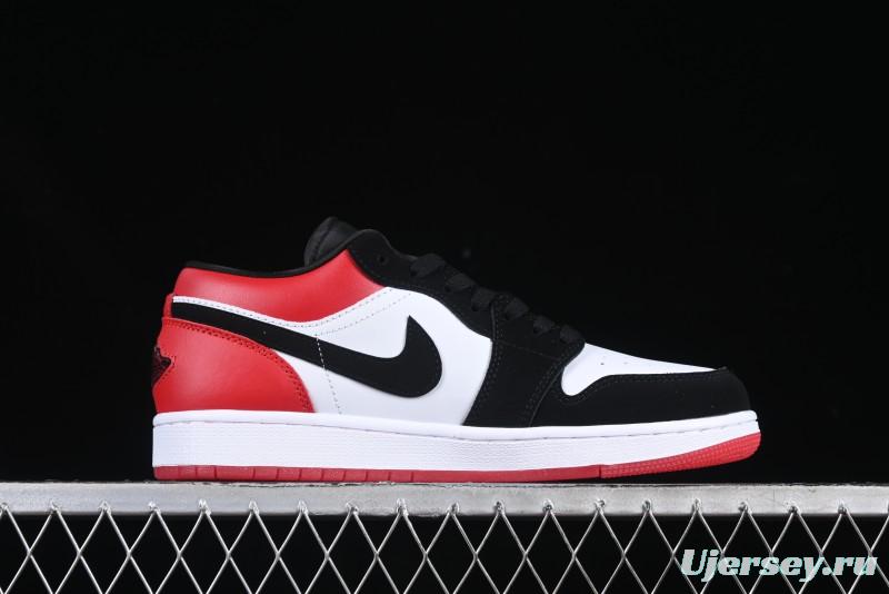 Nike Air Jordan 1 Low "White Black Gym Red" Retro Casual Sneakers - IB8971-106