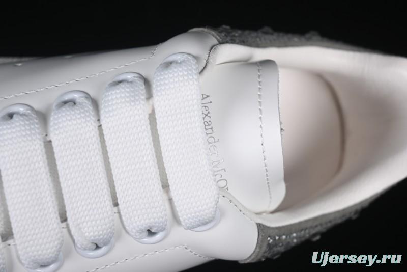 Alexander McQueen Oversized Sneakers with White Rhinestones - D.E5