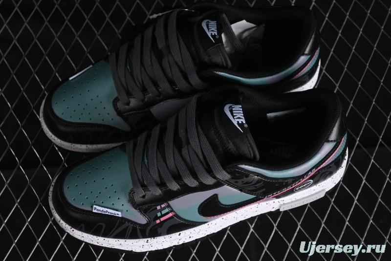 Nike Dunk Low Panda Prank Universe Exploration - Black Purple SB Strap Low Top Casual Skate Shoes - DV0831-002