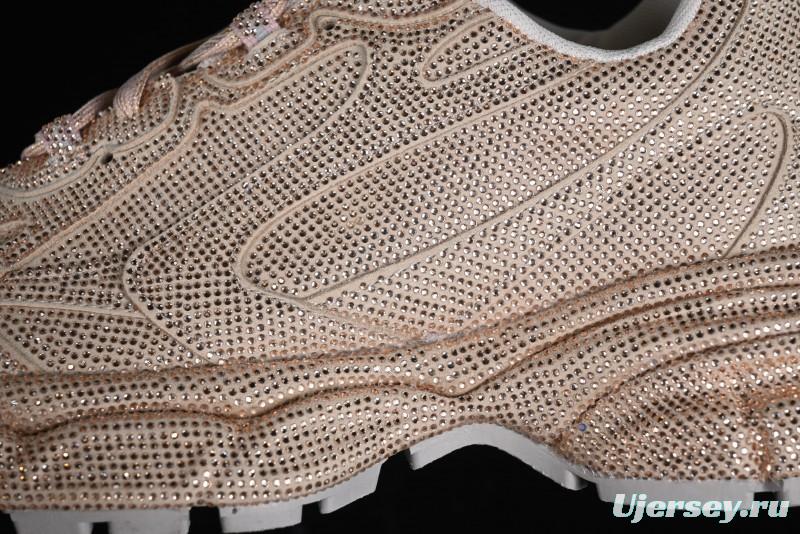 Balenciaga Phantom Sneaker Champagne Gold Full Diamond Trend Running Shoes - W3XL59645