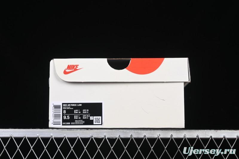 Nike Air Force 1'07 Low The North Face Collaboration - Steel Blue Low-Top Casual Sneakers - KK1988-032