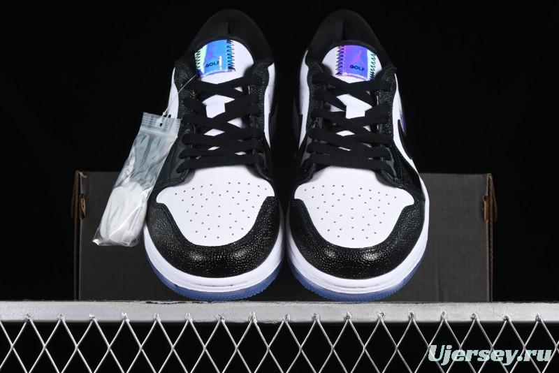 Nike Air Jordan 1 Low Golf AJ1 Retro Golf Shoes with Laser Patent Leather and Double Hook Design - FZ4159-100
