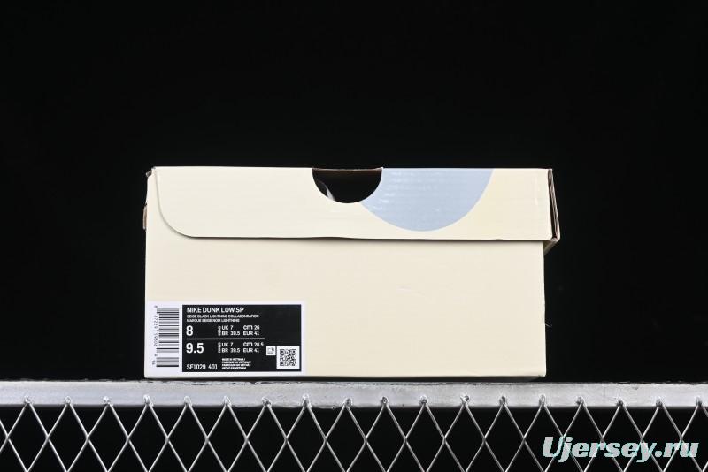 Nike SB Dunk Low Lightning Collaboration Black Swoosh Anniversary Custom Low-Top Skate Shoes - SF1029-401