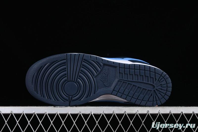 Nike Dunk Low SB Casual Skate Shoes in Obsidian/University Blue Colorway - FN7800-400