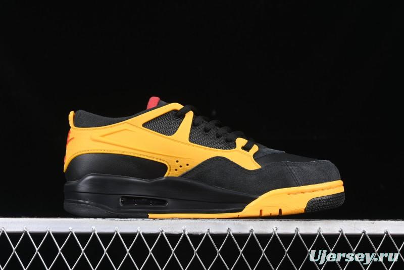 Nike Air Jordan 4 Remastered Retro Sneakers in White Green with Gum Sole - FQ7939-007