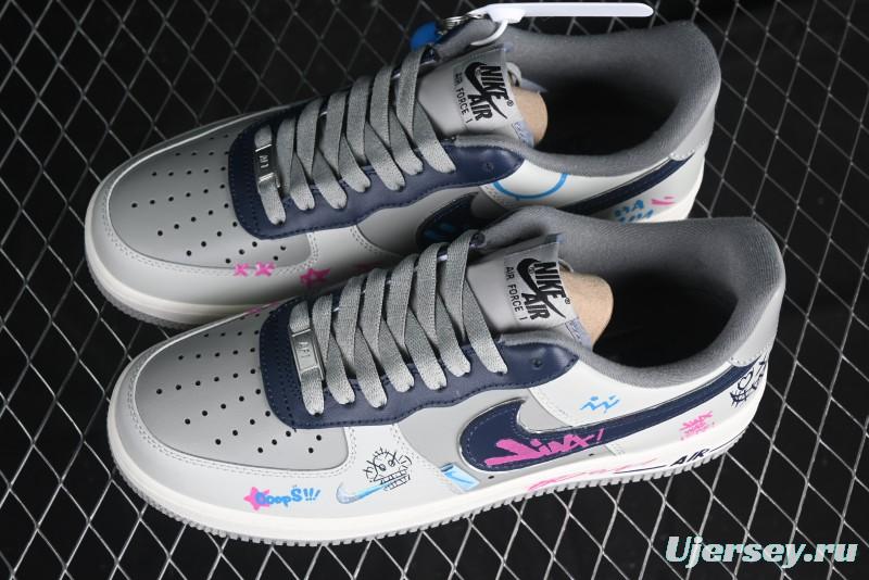 Nike Air Force 1 '07 Low "Jinkesi" League of Legends Series Jinx Custom Low-Top Casual Sneakers for Autumn Winter - XL2321-222