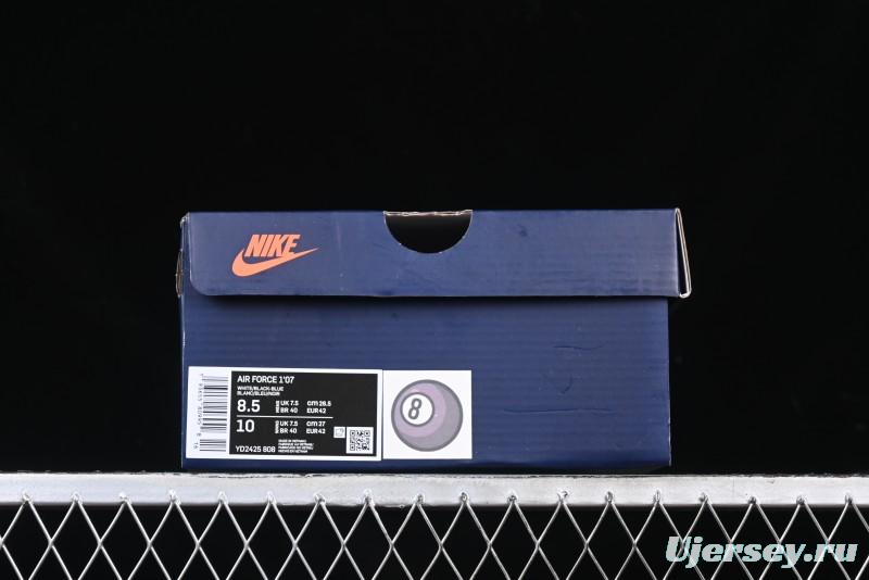 Nike Air Force 1'07 Low "Black Eight" Custom Casual Sneakers for Autumn Winter - YD2425-808