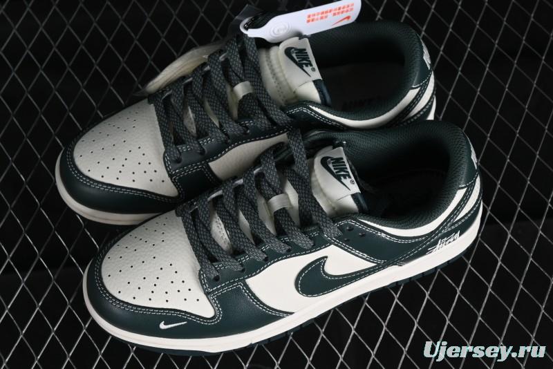 Nike SB Dunk Low Stussy Collaboration - Navy Starry Sky Anniversary Custom Low-Top Casual Skate Shoes - BB9898-003