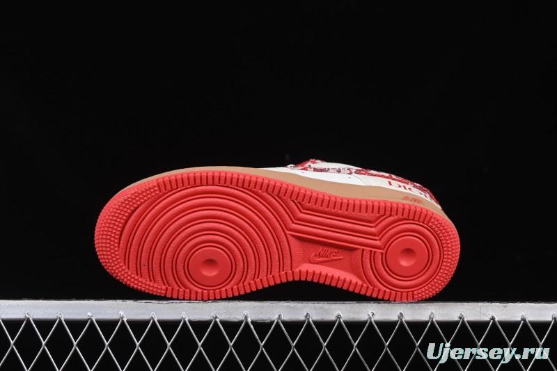 Nike Air Force 1 '07 Low Dior Collaboration Beige Floral Low-Top Casual Sneakers - KK1988-049