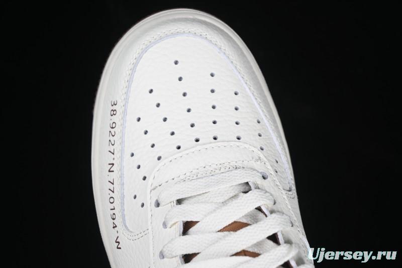 Nike Air Force 1 '07 Low Casual Sneakers with Full-Length Air Cushion - HQ7027-100