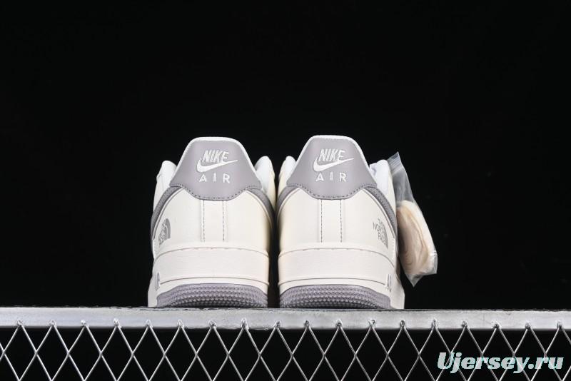 Nike Air Force 1 '07 Low The North Face Collaboration Beige Grey Red Label Casual Sneakers - BB7518-009