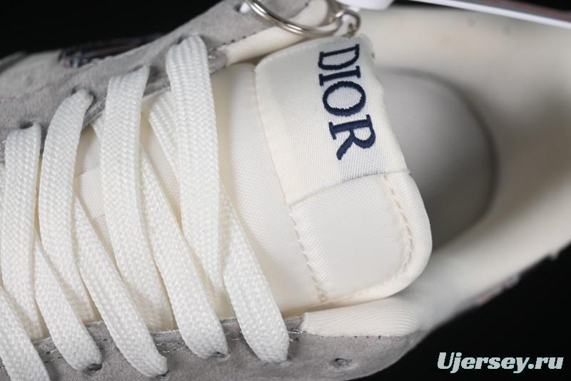 Nike Air Force 1 '07 Low Dior Collaboration Grey Blue Ghost Face Casual Sneakers - KK1988-044