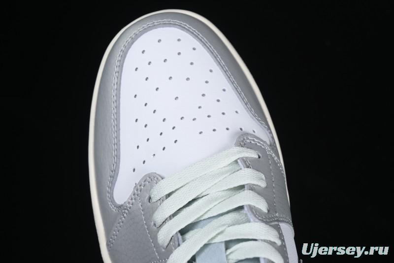 Nike Air Jordan 1 Low OG Retro Basketball Shoes Snake Year Limited Edition Silver Snake - HF3144-100