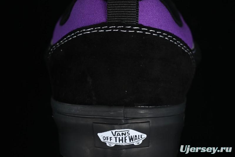 Vans Classics Knu Skool Black Purple Slip-On Shoes - VN0009QCSWE