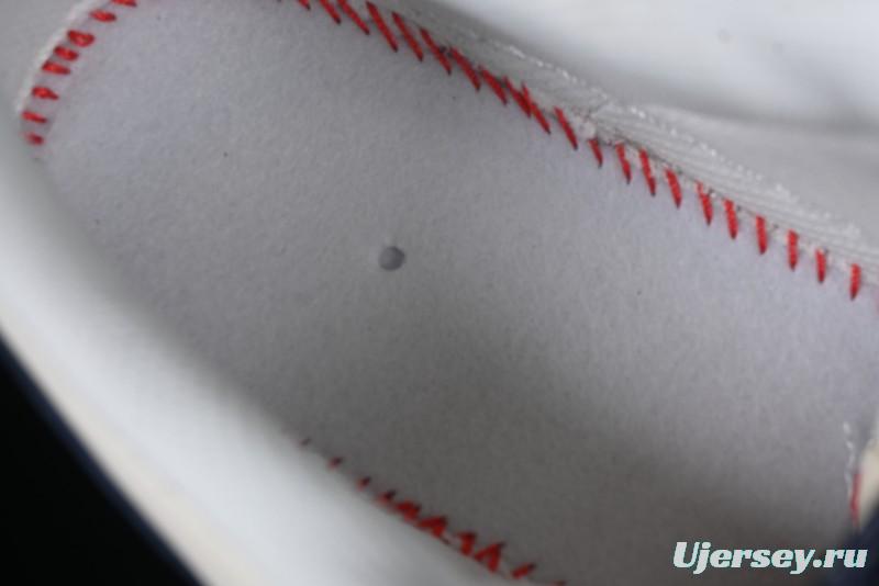 Nike Air Force 1 '07 Low Supreme Collaboration Sneakers with Red Tab and Blue Swoosh - BB7518-021